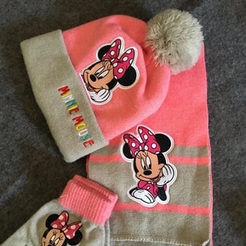  Disney Minnie Maus Mütze Schal...