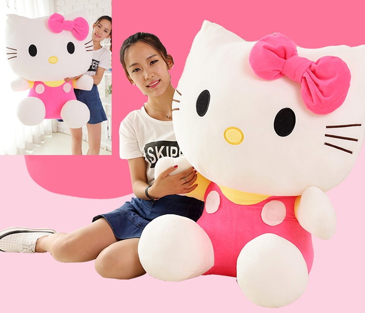 Hello Kitty Plüsch XXL Katze Plüschtier Mädchen 1m Privatmarkt.ch