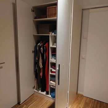 Kleiderschrank Schrank weiss 2 Türen Micasa Bild 3