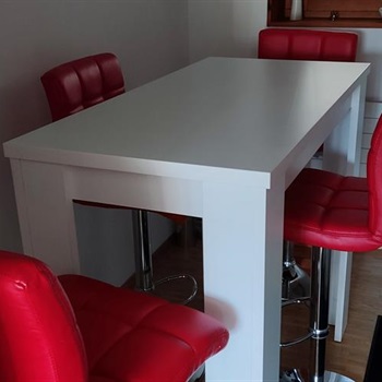  Tisch hoch Farbe weiss