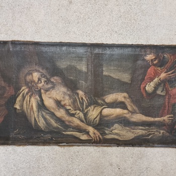Sehr alte religiöse antike Öl-Gemälde aus dem 17/18 Jahrh.
