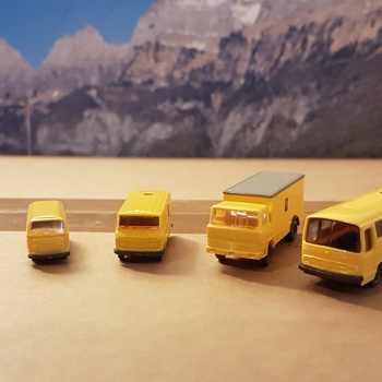 Spur N, WIKING Modellautos: 5er-Set PTT-Fahrzeuge Post Bild 4