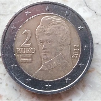  Fehlprägung 2 EURO -Münze 2012...