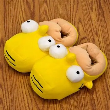 Homer Simpson Plüsch Pantoffeln Hausschuhe