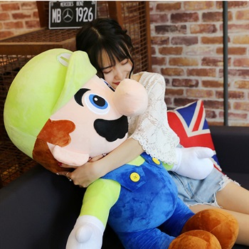 Super Mario Luigi XXL Plüschtier Kuscheltier 100cm Bild 2