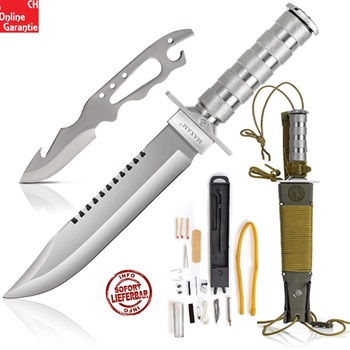  Maxam 12 tlg. Survival Messer...