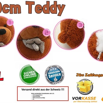 Riesen Teddy Bär Teddybär XXL 230cm Plüschtier Bild 2