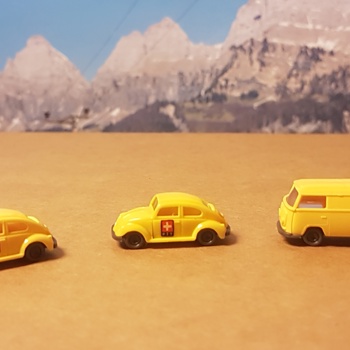 Spur N, WIKING Modellautos: Konvolut 6 PTT-Fahrzeuge Post Bild 2