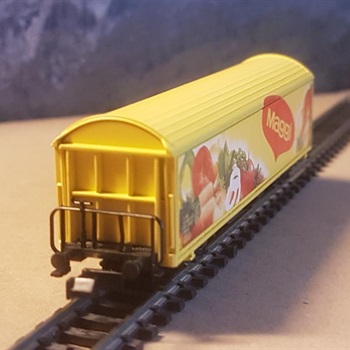 Modellbahn Spur N: Rarität Schiebewandwagen Maggi Bild 2