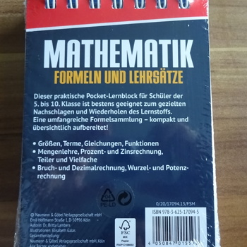 Pocket-Lernblock Mathematik - Formeln und Lehrsätze Bild 2
