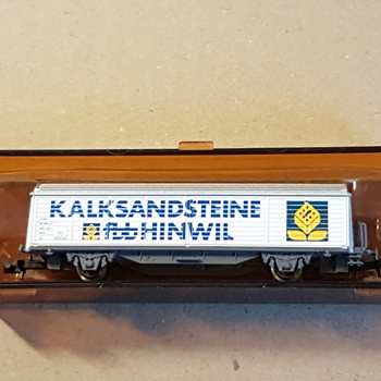 Modellbahn Spur N: SBB Schiebewandwagen "KALKSANDSTEINE fbb" Bild 4