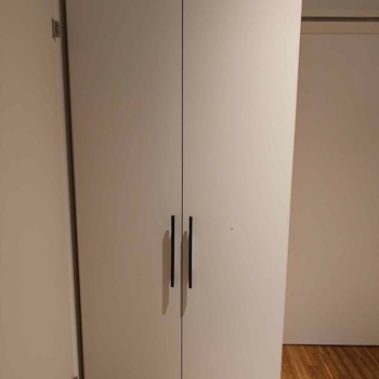 Kleiderschrank Schrank weiss 2 Türen Micasa Bild 2