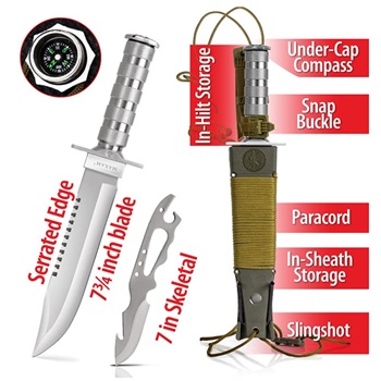 Maxam 12 tlg. Survival Messer Set Überleben Knife Bild 2
