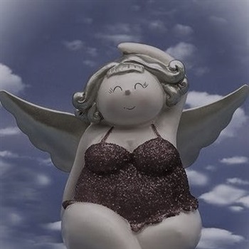Wo bist du, mollige Frau, mein Engel