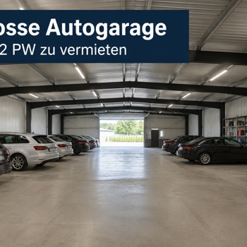 Grosse Autogarage für 12 PW zu vermieten