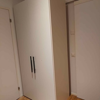 Kleiderschrank Schrank weiss 2 Türen Micasa