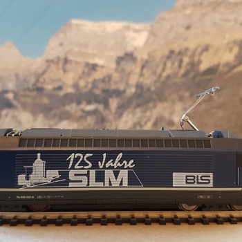 Modellbahn Spur N: E-Lok BLS Re 465 001-6 Simplon