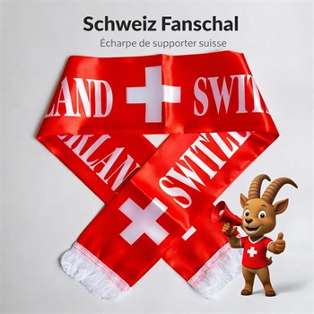 Schweizer Fanschal Switzerland Schal Fanartikel
