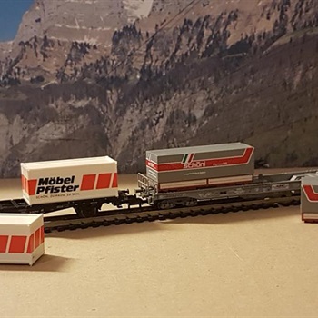 Modelleisenbahn Spur N:  Taschen- und Tragwagen Bild 2