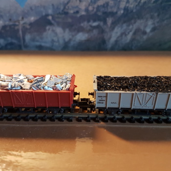 Modellbahn Spur N: Rarität Club-Set SBB Hochbordwagen L7 Bild 3