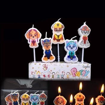 Paw Patrol Geburtstagskerzen 5-teiliges Set