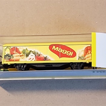 Modellbahn Spur N: Rarität Schiebewandwagen Maggi Bild 4