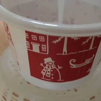 Deko Becher Schneeflocken Bild 2