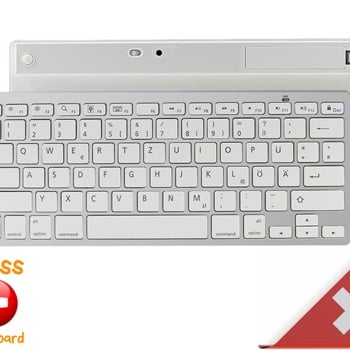 Kabellose Bluetooth-Tastatur mit Deutsch QWERTZ Layout