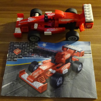 Rennwagen Turbo Power Bausteine Set 861101