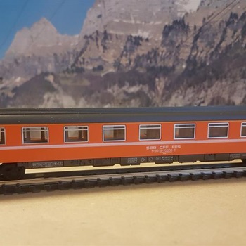 Modellbahn Spur N: 6 SBB EUROFIMA-Abteilwagen Bild 2