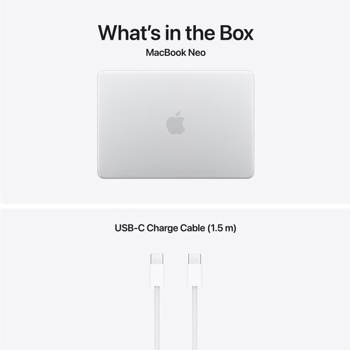 13" MacBook Neo (A18 Pro) 5C GPU /256 GB / 8 GB Silver Bild 3