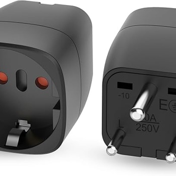 12 Stück Reisestecker Typ D, Adapter für Indien Bild 2