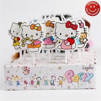 Hello Kitty Kerzen Set mit 5 Stück Torte HK Kuchen