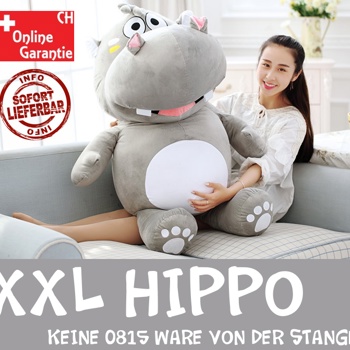 Nilpferd Kuscheltier XXL 120 cm Plüschtier