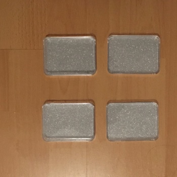 2er Set Deko Box glitzersilber Bild 2