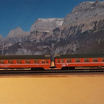 Modellbahn Spur N: 6 SBB EUROFIMA-Abteilwagen Bild 4