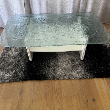 Spezieller Glas-Salontisch mit strukturierter Glasplatte Bild 2