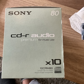 Sony CD-R Audio 80 Min Rohlinge (10er Pack) Neu &Versiegelt Bild 2