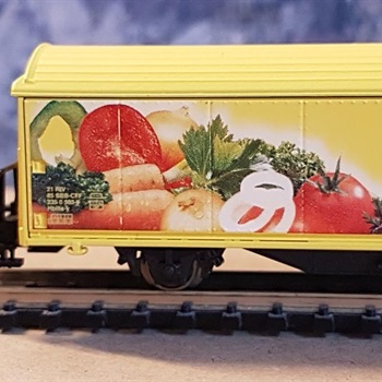 Modellbahn Spur N: Rarität Schiebewandwagen Maggi Bild 3