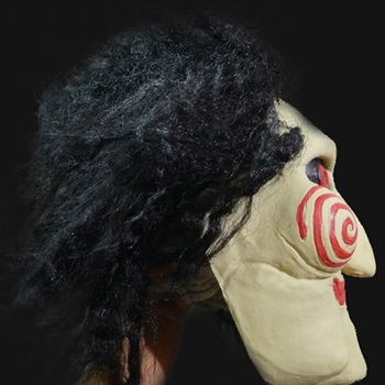 Jigsaw Puppet SAW Maske Latex Kunsthaar Fasnacht Bild 2