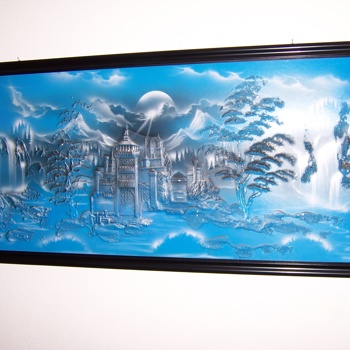 Gemälde in Blau Bild 4