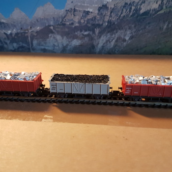 Modellbahn Spur N: Rarität Club-Set SBB Hochbordwagen L7 Bild 2