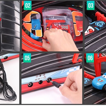 Portable Rennbahn im Koffer Car Cars Racing Auto Bild 2