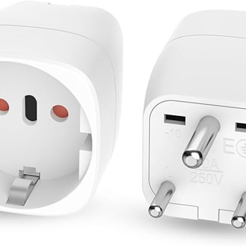 12 Stück Reisestecker Typ D, Adapter für Indien
