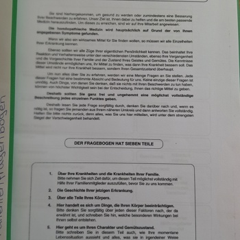 Patientenfragebogen